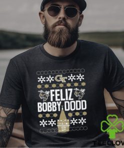 Georgia Tech Feliz Bobby Dodd Ugly Christmas Shirt