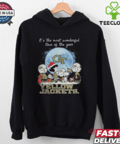 Georgia Tech Yellow Jackets It The Most Wonderful Time Of The Year Peanut Characters Christmas Shirt