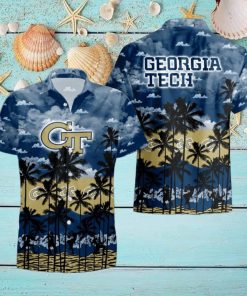 Georgia Tech Yellow Jackets Tropical Hawaiian Shirt