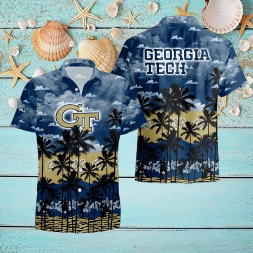 Georgia Tech Yellow Jackets Tropical Hawaiian Shirt