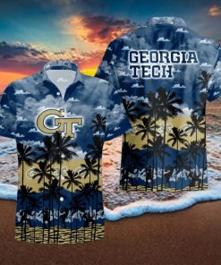 Georgia Tech Yellow Jackets Tropical Hawaiian Shirt