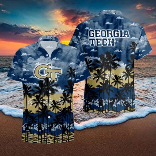 Georgia Tech Yellow Jackets Tropical Hawaiian Shirt