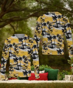 Georgia Tech Yellow Jackets Tropical Patterns Club Best Trends Coconut Tree Sweater All Over Printed Christmas Fans For Men And Women