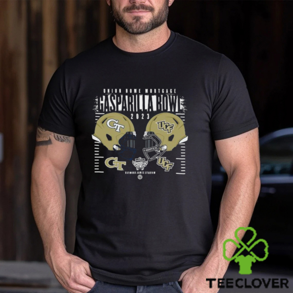 Georgia Tech Yellow Jackets Vs UCF Knights Union Home Mortgage Gasparilla Bowl 2023 Raymond James Stadium Shirt Georgia Tech Yellow Jackets Vs UCF Knights Union Home Mortgage Gasparilla Bowl 2023 Raymond James Stadium Shirt