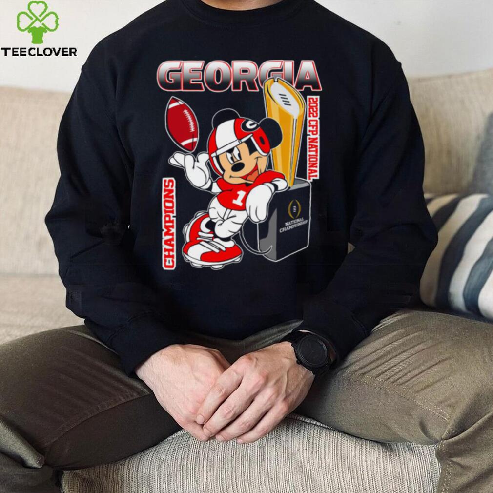 Mickey Mouse Georgia Bulldogs 2022 CFP National Championship Shirt