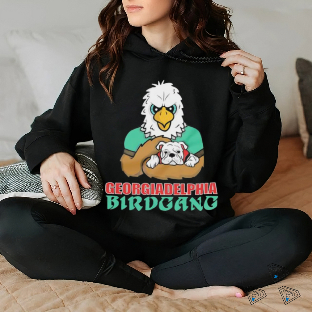 Georgiadelphia Birdgang Eagles and Bulldogs mascots shirt Georgiadelphia Birdgang Eagles and Bulldogs mascots shirt