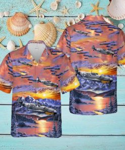 German Air Force Messerschmitt Bf 109 Fighter Aircraft In WW2 Hawaiian Shirt