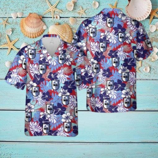 German Bundeswehr Fallschirmjagerbataillon 313 (FschJgBtl 313) Hawaiian Shirt Tropical Beach