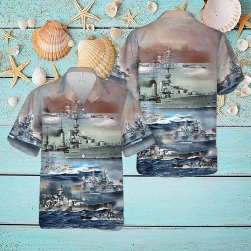 German Navy Ships In WW2 Hawaiian Shirt