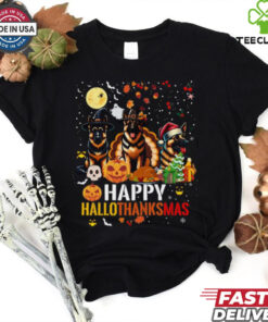 German Shepherd Dog Happy Halloween Thanksgiving Christmas German Shepherd T Shirt 3 German Shepherd Dog Happy Halloween Thanksgiving Christmas German Shepherd T Shirt