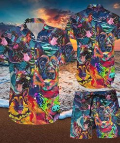 German Shepherd Hawaiian Shirt & Short For Men And Women