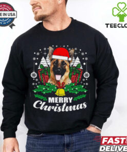 German Shepherd Merry Christmas Dog Lover Gift German Shepherd T Shirt