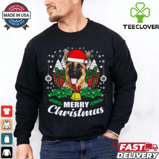 German Shepherd Merry Christmas Dog Lover Gift German Shepherd T Shirt