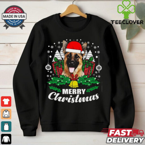 German Shepherd Merry Christmas Dog Lover Gift German Shepherd T Shirt