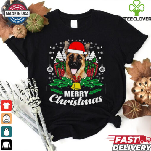 German Shepherd Merry Christmas Dog Lover Gift German Shepherd T Shirt
