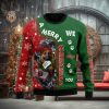 Flower Skull Ugly Christmas Sweater Gift Men Women