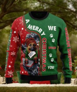 German Shepherd Merry Ugly Christmas Sweater Gift Men Women