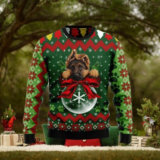 German Shepherd Ugly Christmas Sweater Gift Men Women