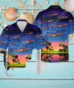 Germany Army Bell UH 1D Iroquois Helicopter Hawaiian Shirt 2024