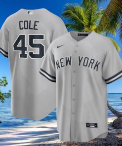 Gerrit Cole Gray New York Yankees Road Replica Player Name Jersey