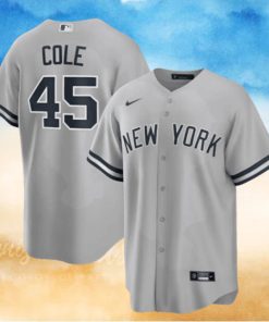 Gerrit Cole Gray New York Yankees Road Replica Player Name Jersey