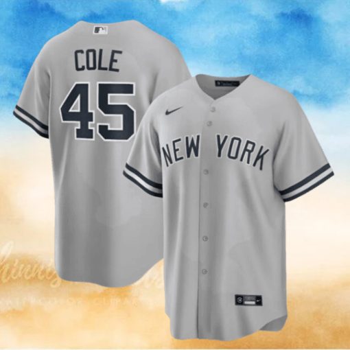 Gerrit Cole Gray New York Yankees Road Replica Player Name Jersey