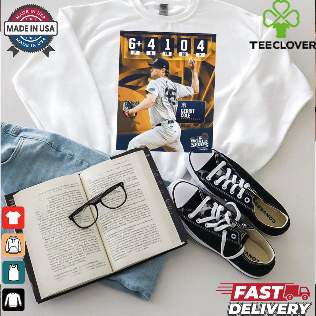 Gerrit Cole New York Yankees MLB Delivered A Quality Start In His First World Series 2024 Poster t shirt Gerrit Cole New York Yankees MLB Delivered A Quality Start In His First World Series 2024 Poster t shirt