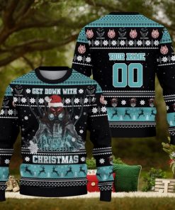 Get Down With Christmas Disturbed Custom Ugly Sweater
