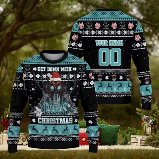 Get Down With Christmas Disturbed Custom Ugly Sweater