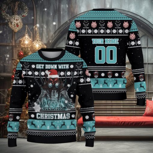 Get Down With Christmas Disturbed Custom Ugly Sweater