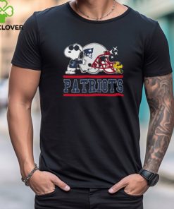 Get Here The New England Patriots Joe Cool and Woodstock Snoopy Mashup Shirts