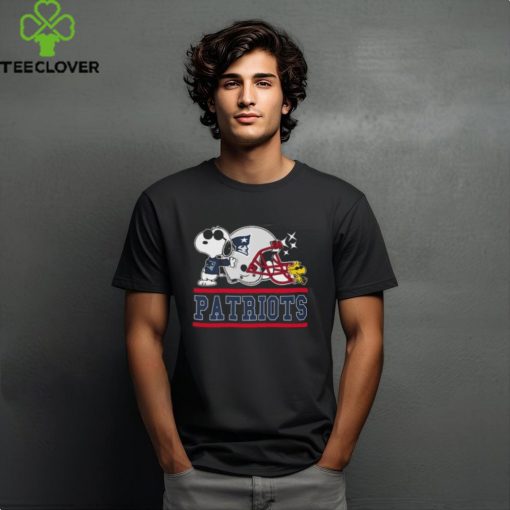 Get Here The New England Patriots Joe Cool and Woodstock Snoopy Mashup Shirts