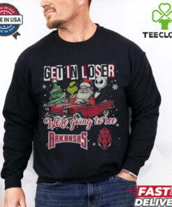 Get In Loser We’re Going To See Arkansas Razorbacks Grinch Shirt