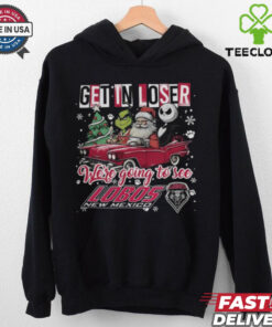 Get In Loser We're Going To See New Mexico Lobos Grinch Shirt