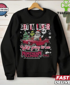 Get In Loser We're Going To See Northern Illinois Huskies Grinch Shirt