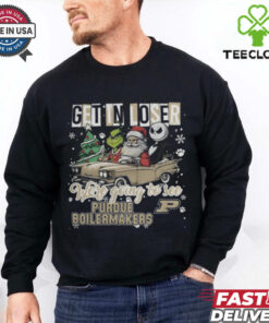 Get In Loser We're Going To See Purdue Boilermakers Grinch Shirt