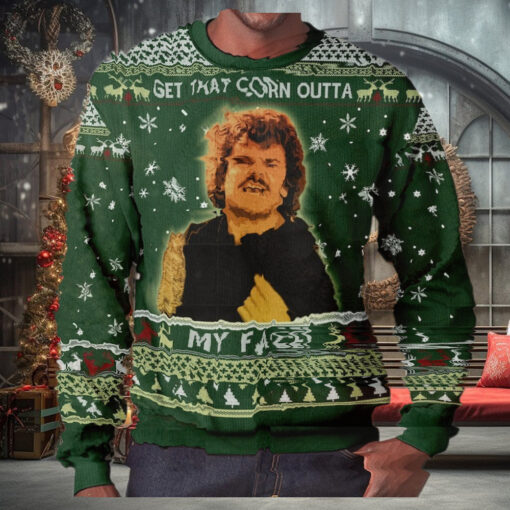 Get That Corn Outta My Face Christmas Ugly Sweater