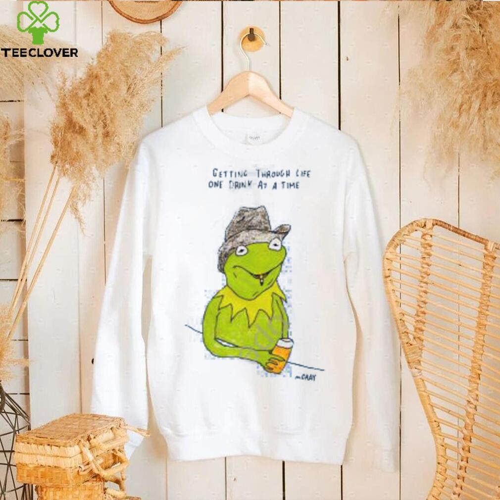 Getting Through Life One Drink At A Time shirt, hoodie, tank top, sweater and long sleeve t shirt Getting Through Life One Drink At A Time shirt, hoodie, tank top, sweater and long sleeve t shirt