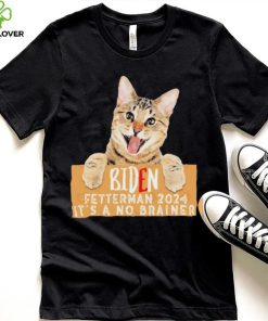 Cat Biden Fetterman 2024 It’s a No Brainer T Shirt 3 Cat Biden Fetterman 2024 It’s a No Brainer T Shirt