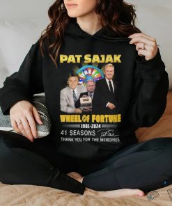 Pat Sajak Wheel Of Fortune 1981 2024 41 Seasons Thank You For The Memories T Shirt