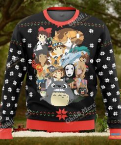Ghibli Movies Characters Ugly Christmas Sweater