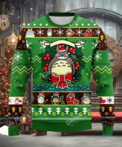 Ghibli Ugly Christmas Sweater Totoro Noel