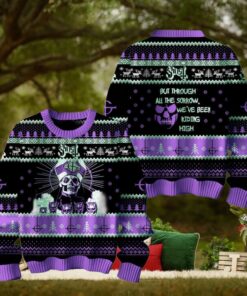Ghost But Through All The Sorrow We’ve Been Riding High Christmas Ugly Sweater