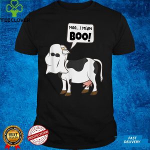 Ghost Cow Moo I Mean Boo Funny Halloween Cow Boo T Shirt