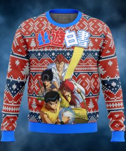 Ghost Fighter Yu Yu Hakusho Alt Ugly Christmas Sweater