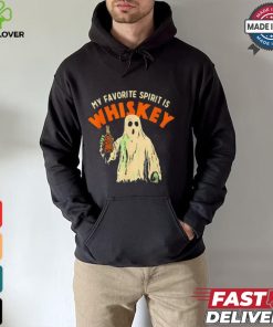 Ghost my favorite spirit is whiskey Halloween shirt