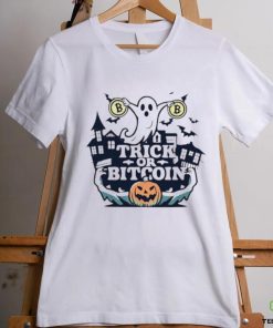 Ghost trick or bitcoin Halloween shirt