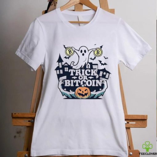 Ghost trick or bitcoin Halloween hoodie, sweater, longsleeve, shirt v-neck, t-shirt