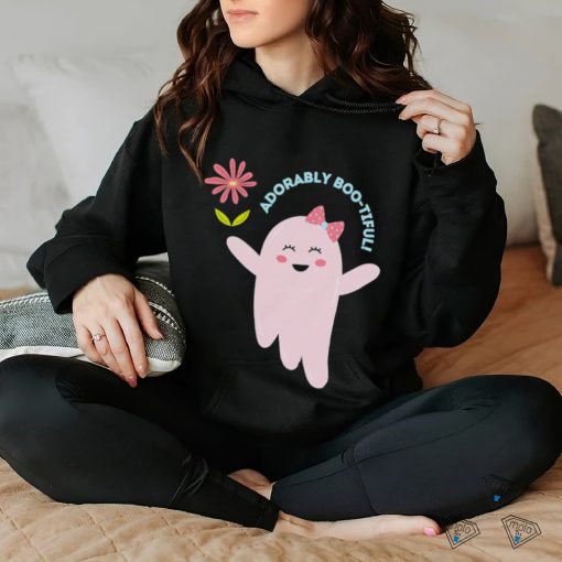 Ghost with flower adorably boo tiful art hoodie, sweater, longsleeve, shirt v-neck, t-shirt