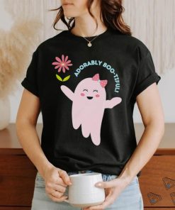 Ghost with flower adorably boo tiful art hoodie, sweater, longsleeve, shirt v-neck, t-shirt